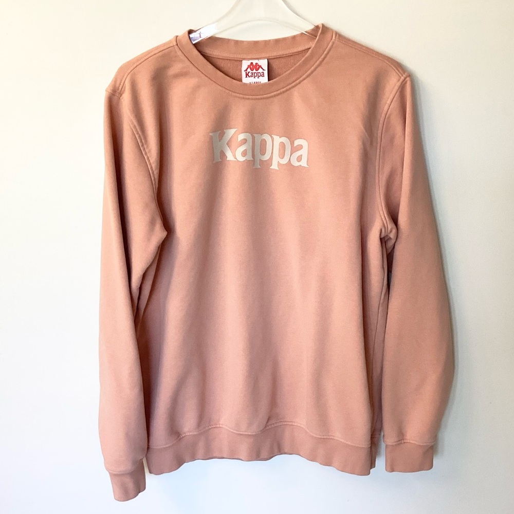 Kappa 2-Sided Pullover Crewneck Sweatshirt - Peach - XL